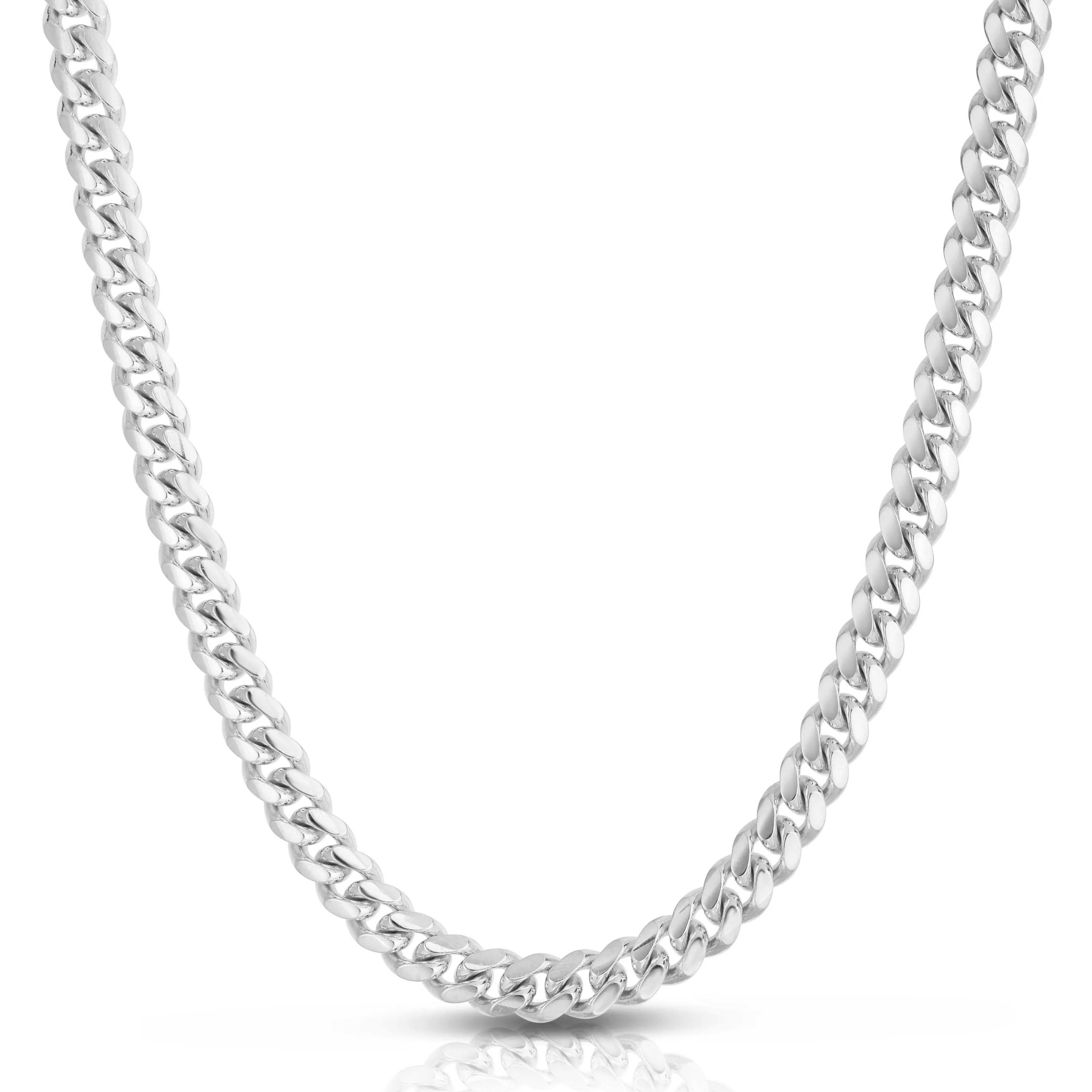 Cuban Link 7MM, Rhodium