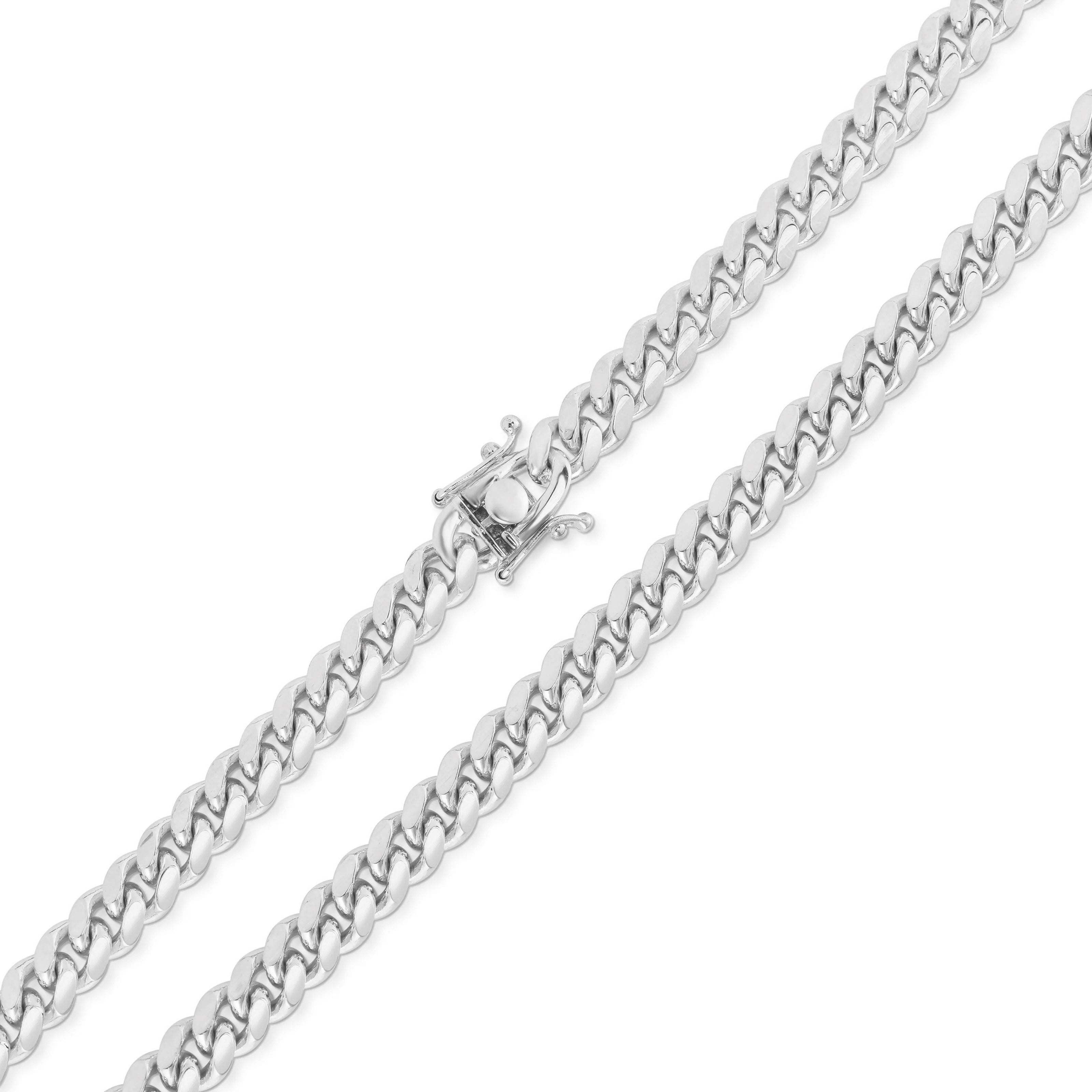 Cuban Link 7MM, Rhodium