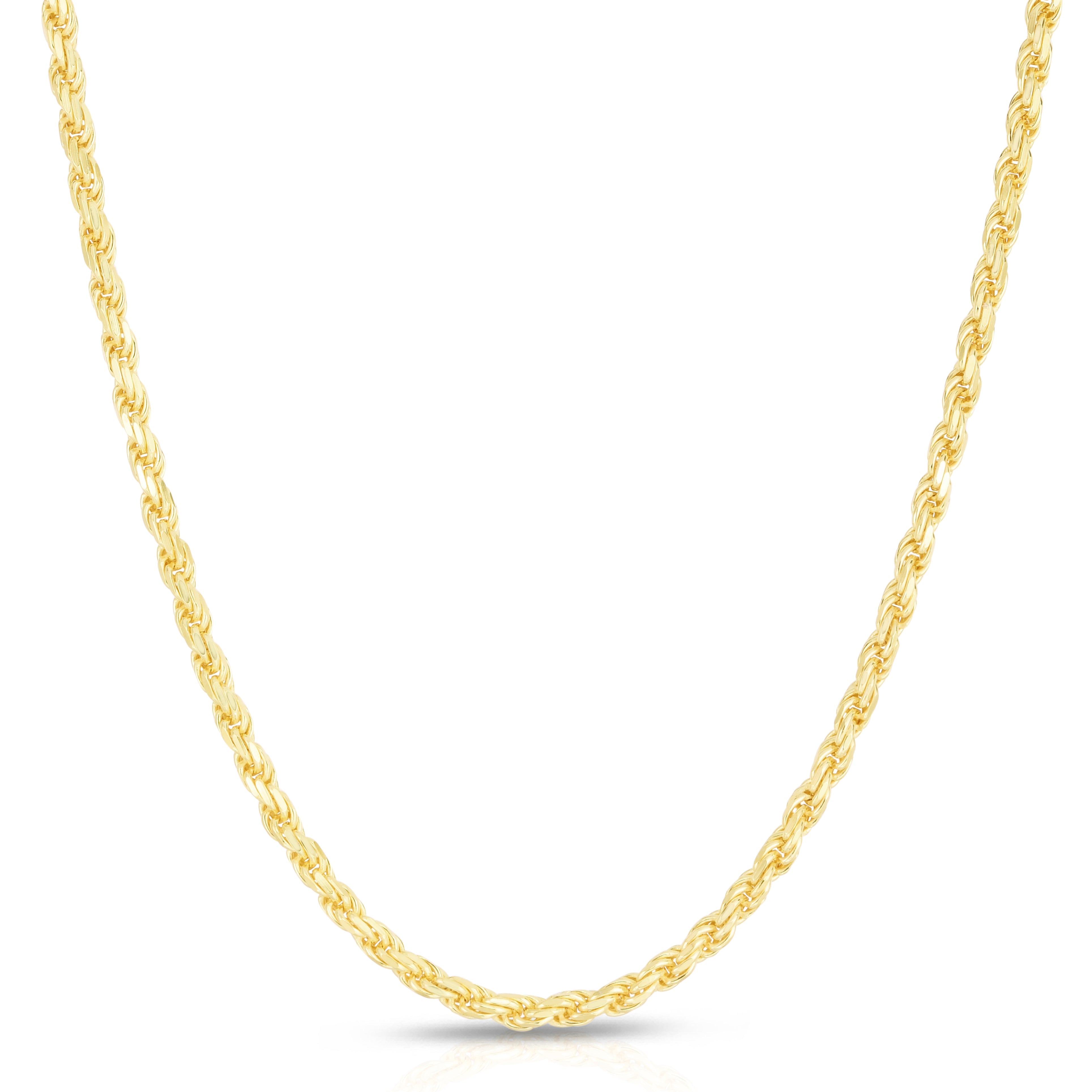 Rope Chain 4MM, Vermeil